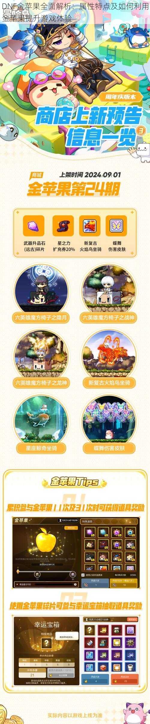 DNF金苹果全面解析:属性特点及如何利用金苹果提升游戏体验